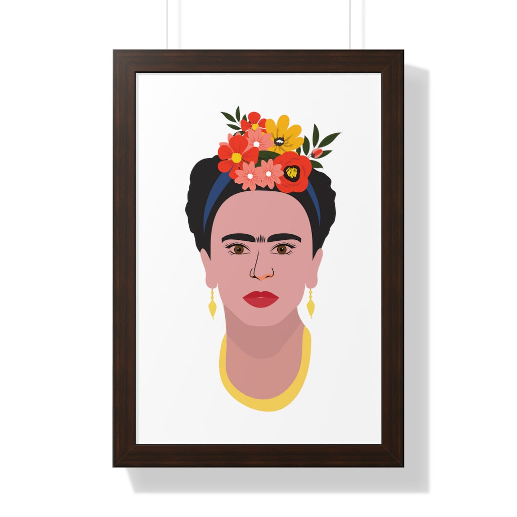 Bria Katherine Framed  Frida Kahlo Vertical Poster