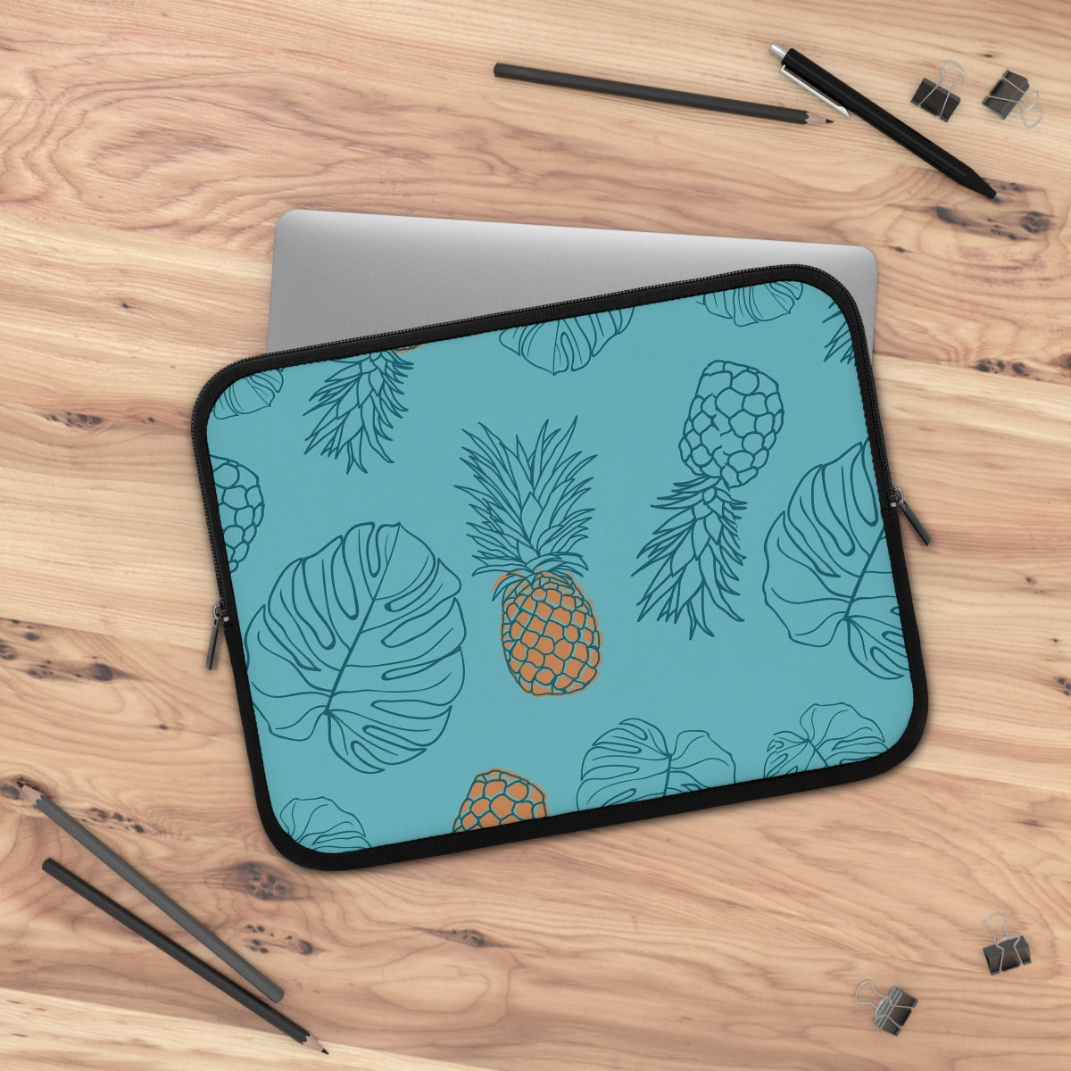 Bria Katherine Pineapple Print Laptop Sleeve