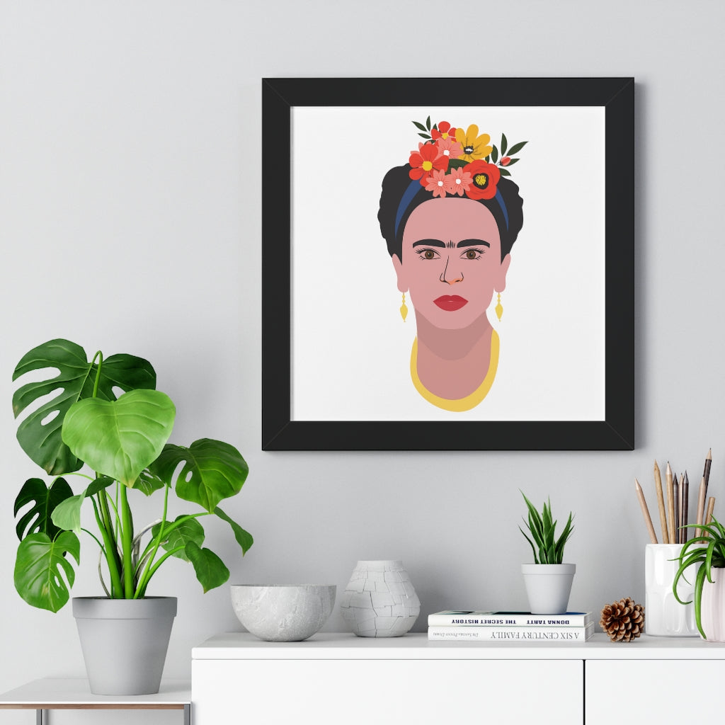 Bria Katherine Framed  Frida Kahlo Vertical Poster
