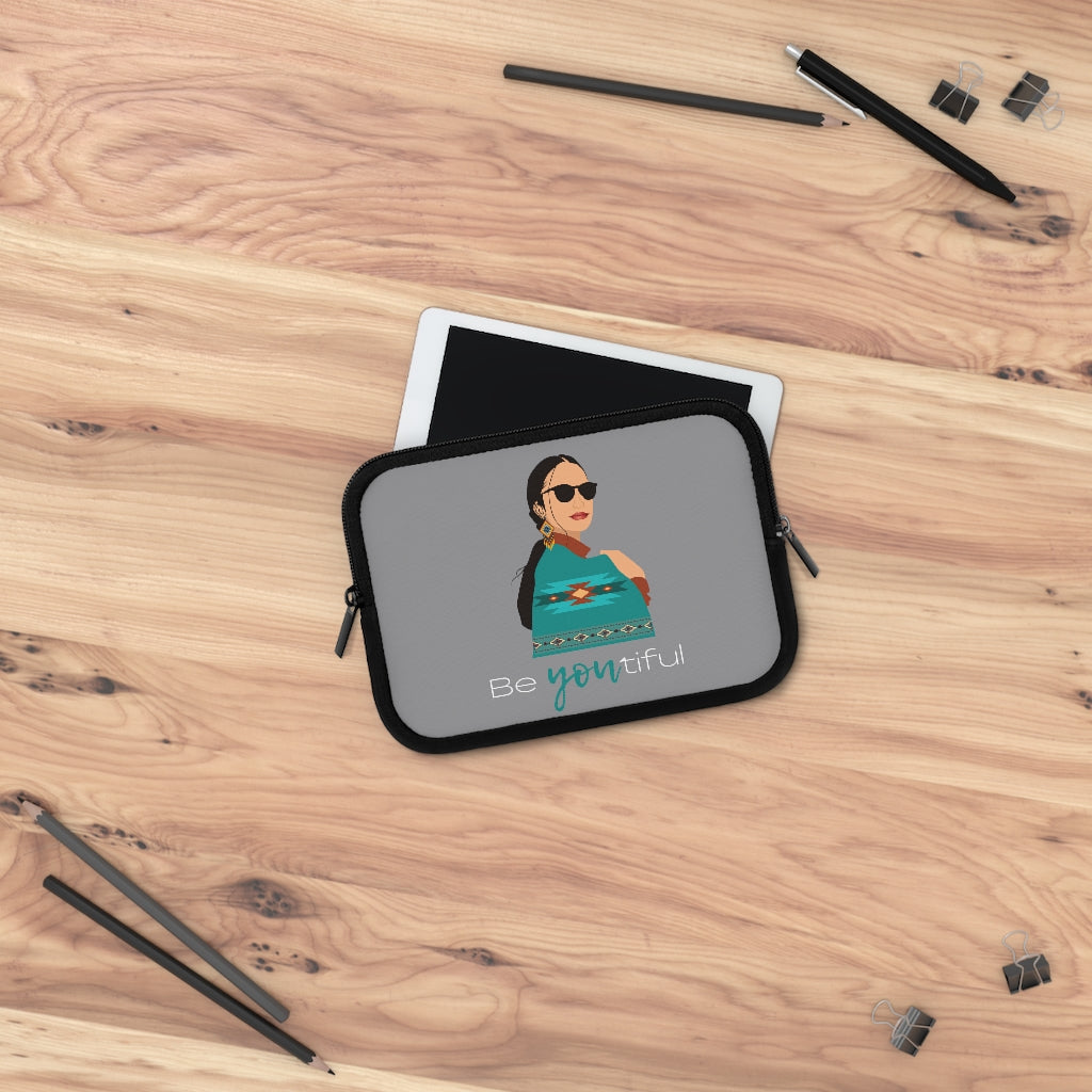Bria Katherine Native American Girl Laptop Sleeve