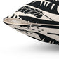 Bria Katherine Decorative Black & Tan Leaf Print Pillow