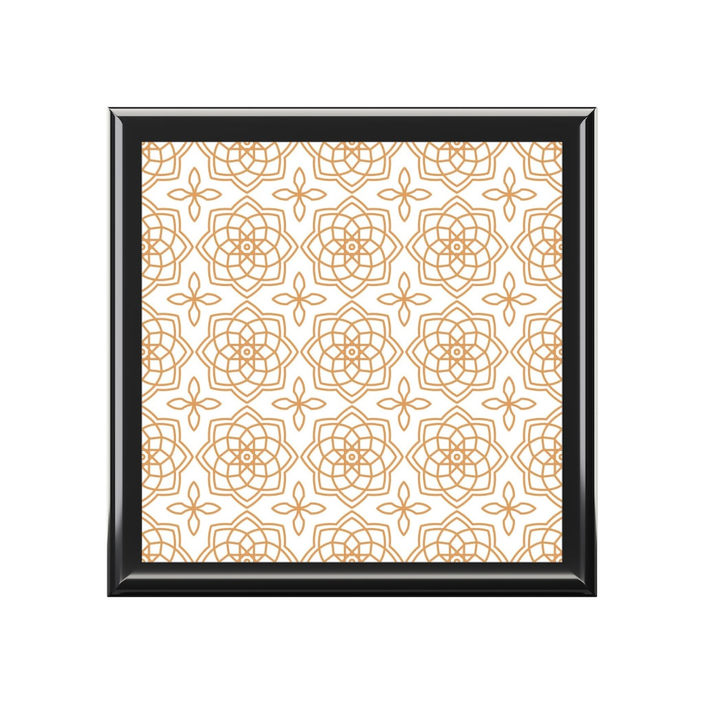 Bria Katherine Decorative Box, Moroccan Tile Insert