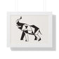 Bria Katherine Framed Horizontal Elephant Poster