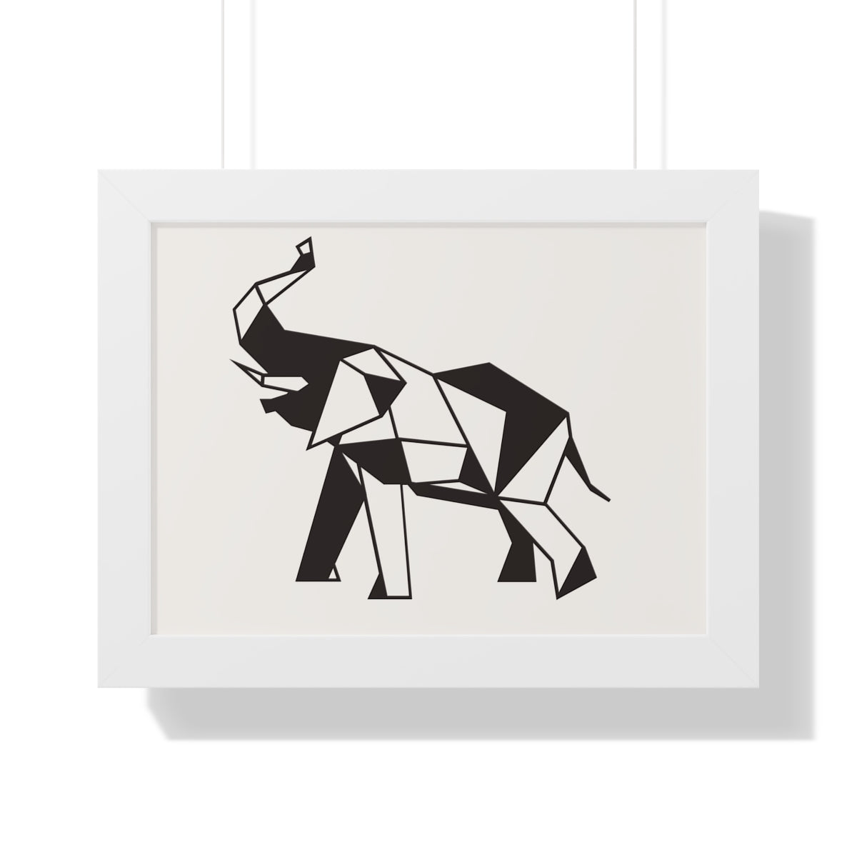 Bria Katherine Framed Horizontal Elephant Poster
