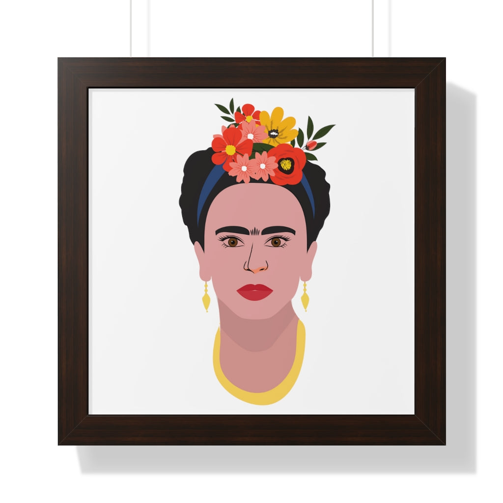 Bria Katherine Framed  Frida Kahlo Vertical Poster