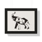 Bria Katherine Framed Horizontal Elephant Poster