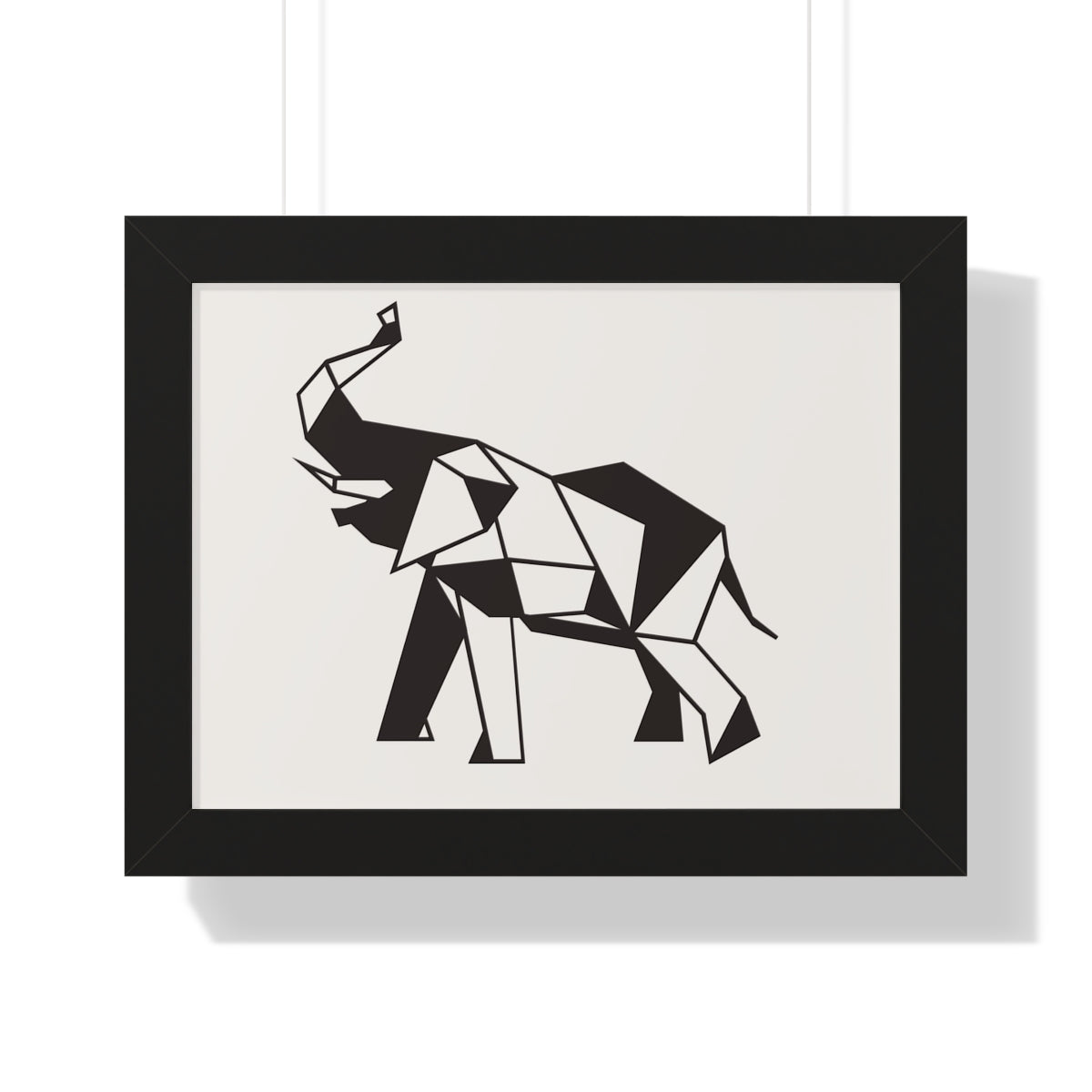 Bria Katherine Framed Horizontal Elephant Poster