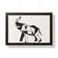 Bria Katherine Framed Horizontal Elephant Poster