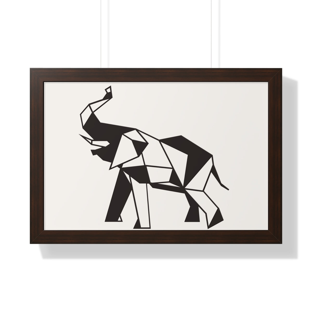 Bria Katherine Framed Horizontal Elephant Poster