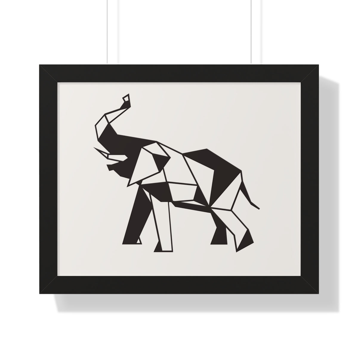 Bria Katherine Framed Horizontal Elephant Poster