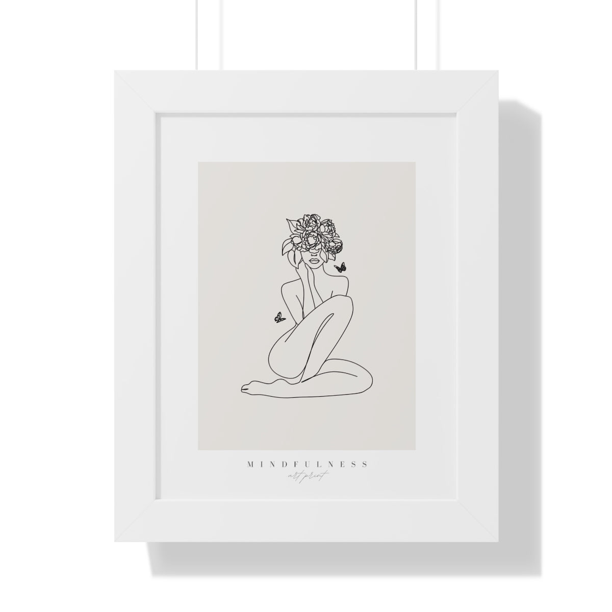 Bria Katherine  Mindfulness Framed Vertical Poster