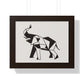 Bria Katherine Framed Horizontal Elephant Poster