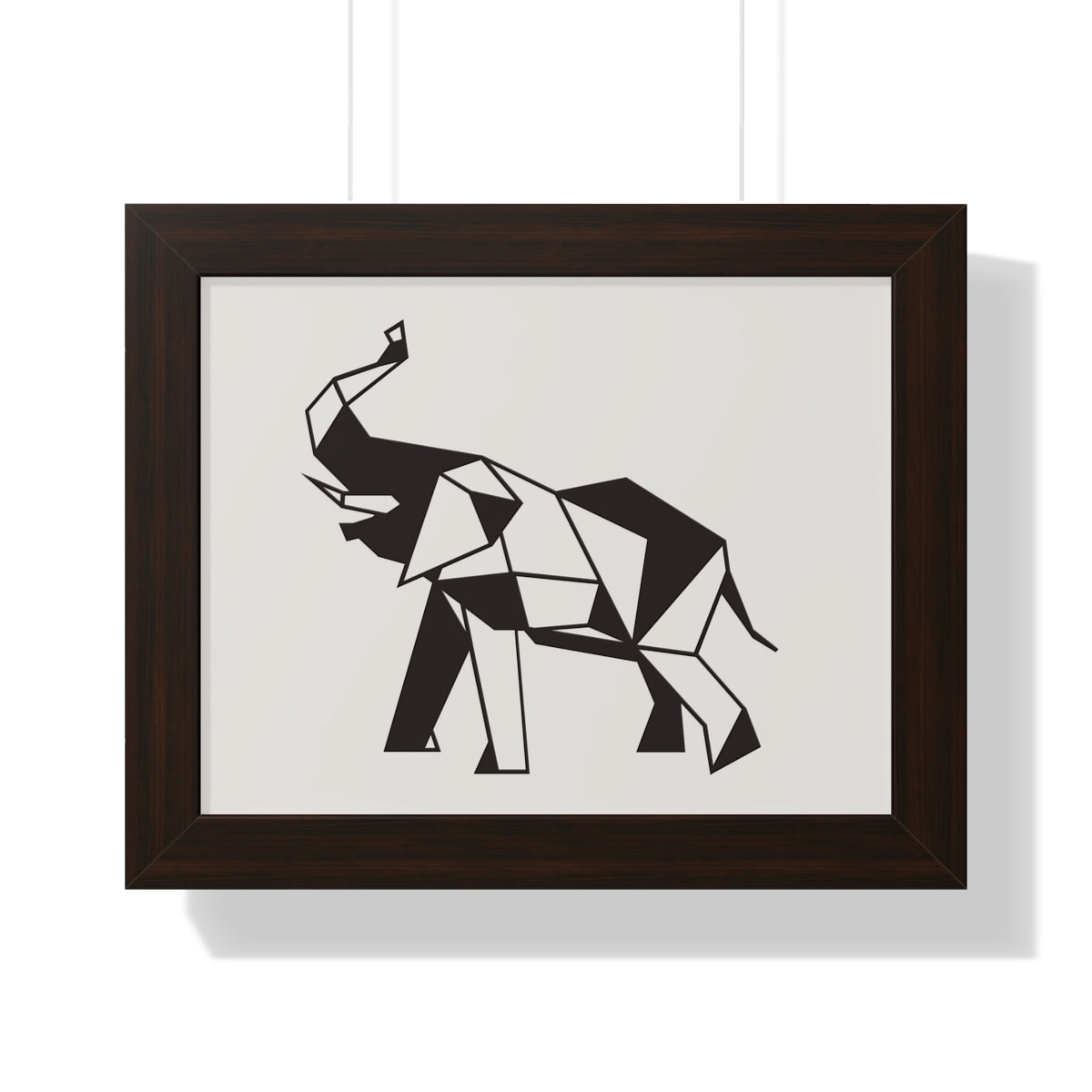 Bria Katherine Framed Horizontal Elephant Poster