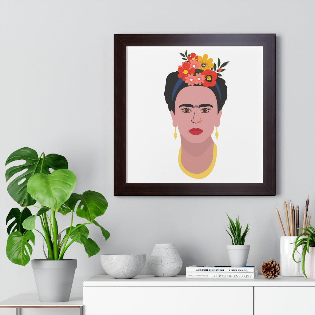 Bria Katherine Framed  Frida Kahlo Vertical Poster