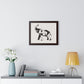 Bria Katherine Framed Horizontal Elephant Poster