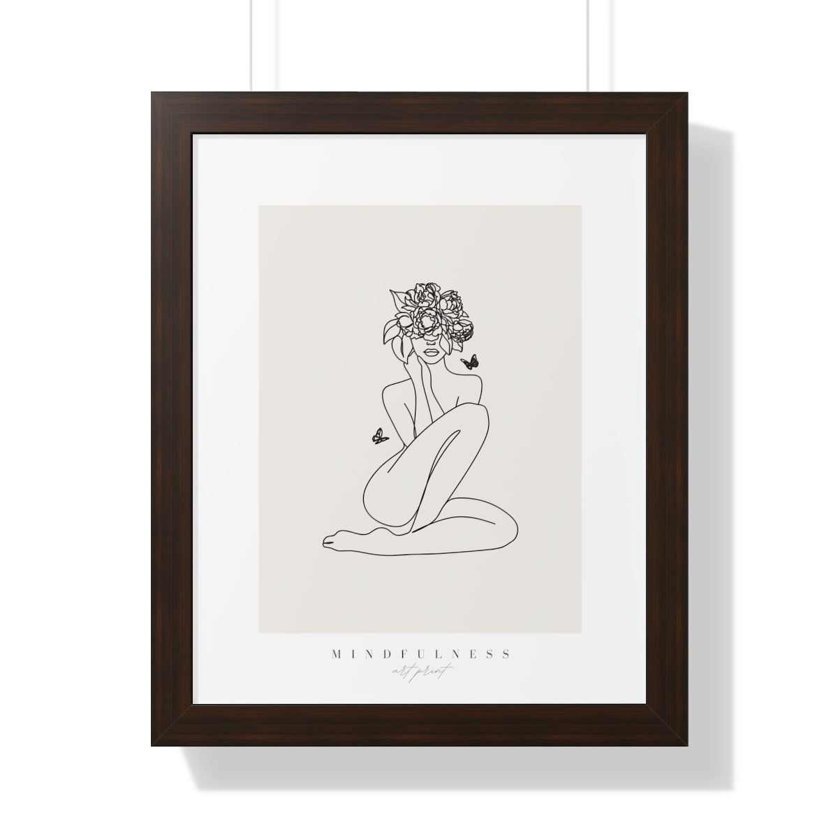 Bria Katherine  Mindfulness Framed Vertical Poster
