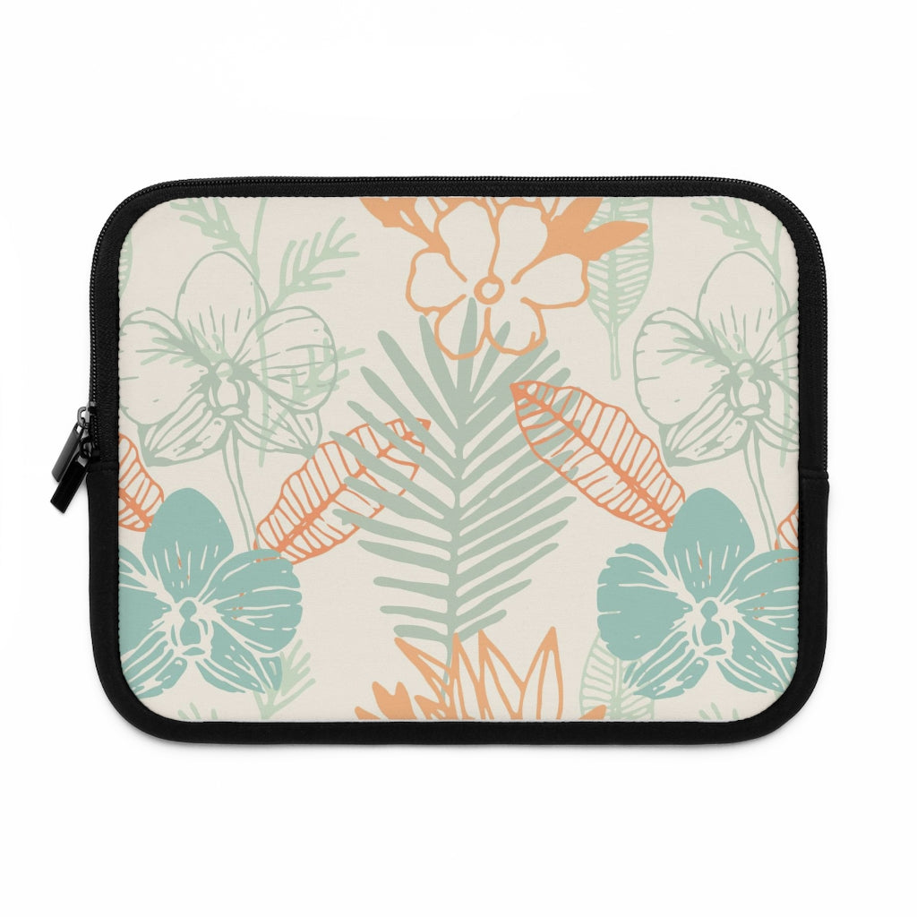 Bria Katherine Tropical Floral Print laptop and Tablet Sleeve