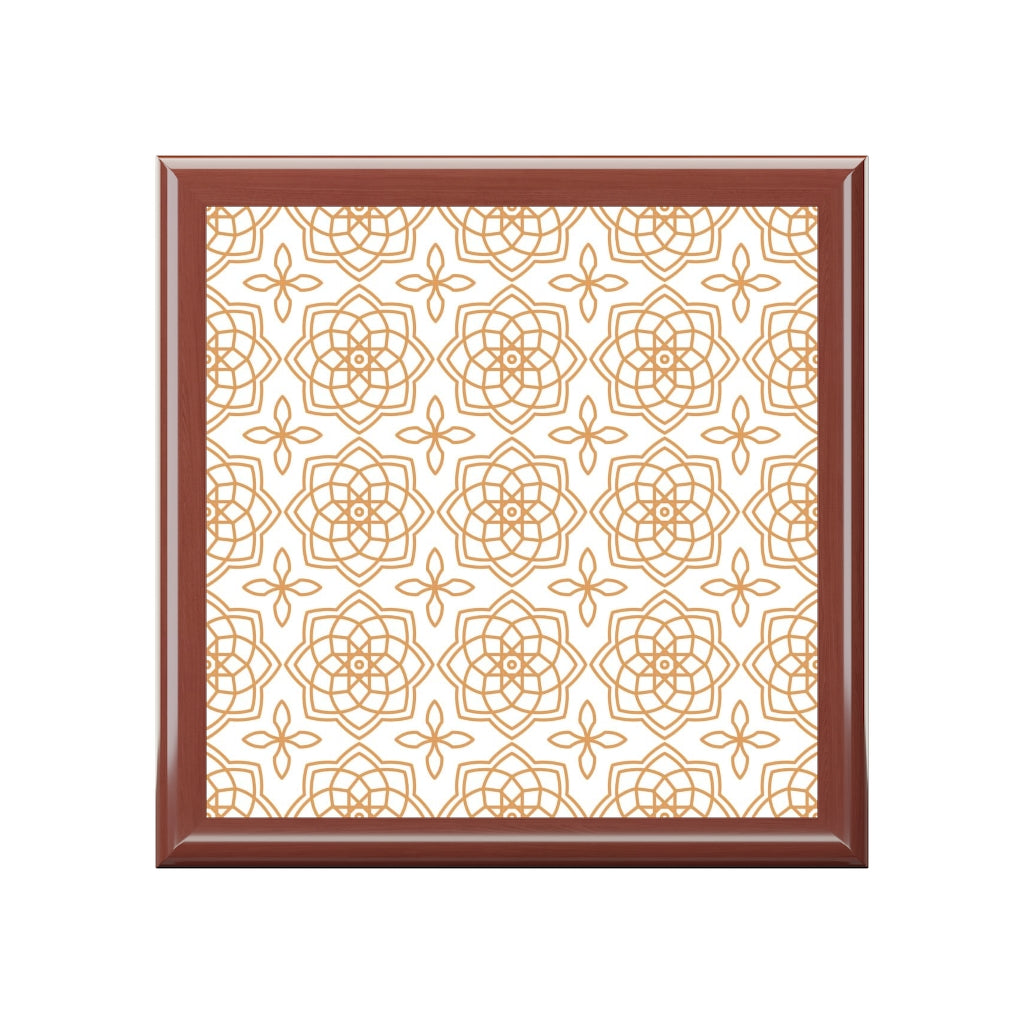 Bria Katherine Decorative Box, Moroccan Tile Insert