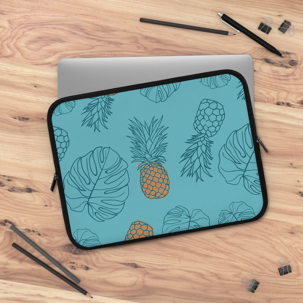 Bria Katherine Pineapple Print Laptop Sleeve