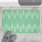Bra Katherine Mint Green Leaf Print Bath Mat