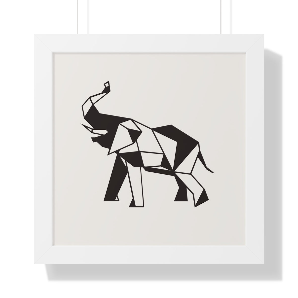 Bria Katherine Framed Horizontal Elephant Poster