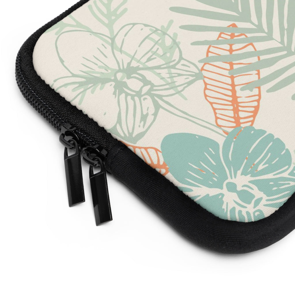 Bria Katherine Tropical Floral Print laptop and Tablet Sleeve