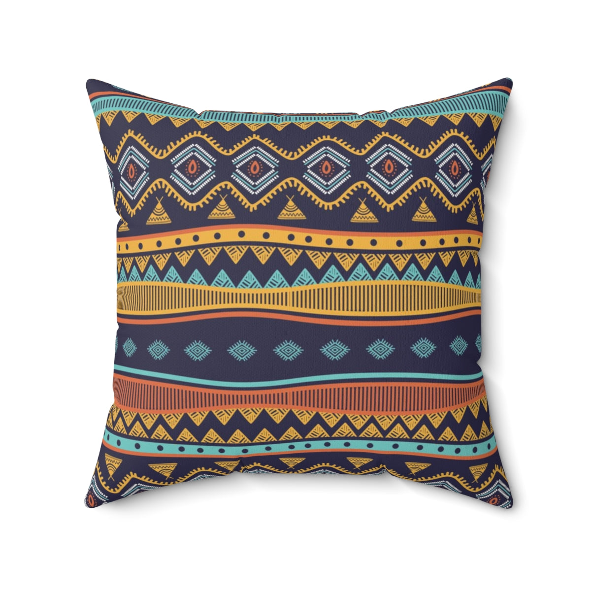 Bria Katherine Decorative Tribal Print Square Pillow