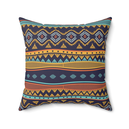 Bria Katherine Decorative Tribal Print Square Pillow