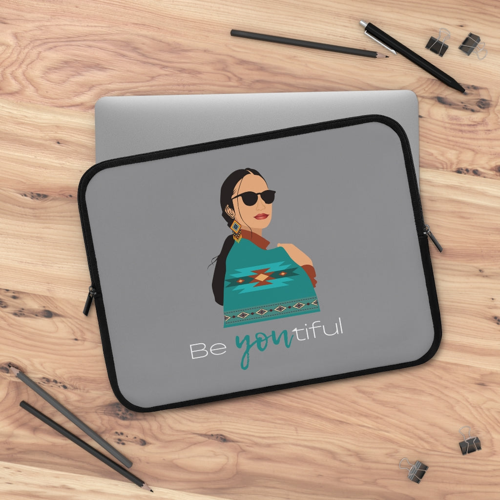 Bria Katherine Native American Girl Laptop Sleeve