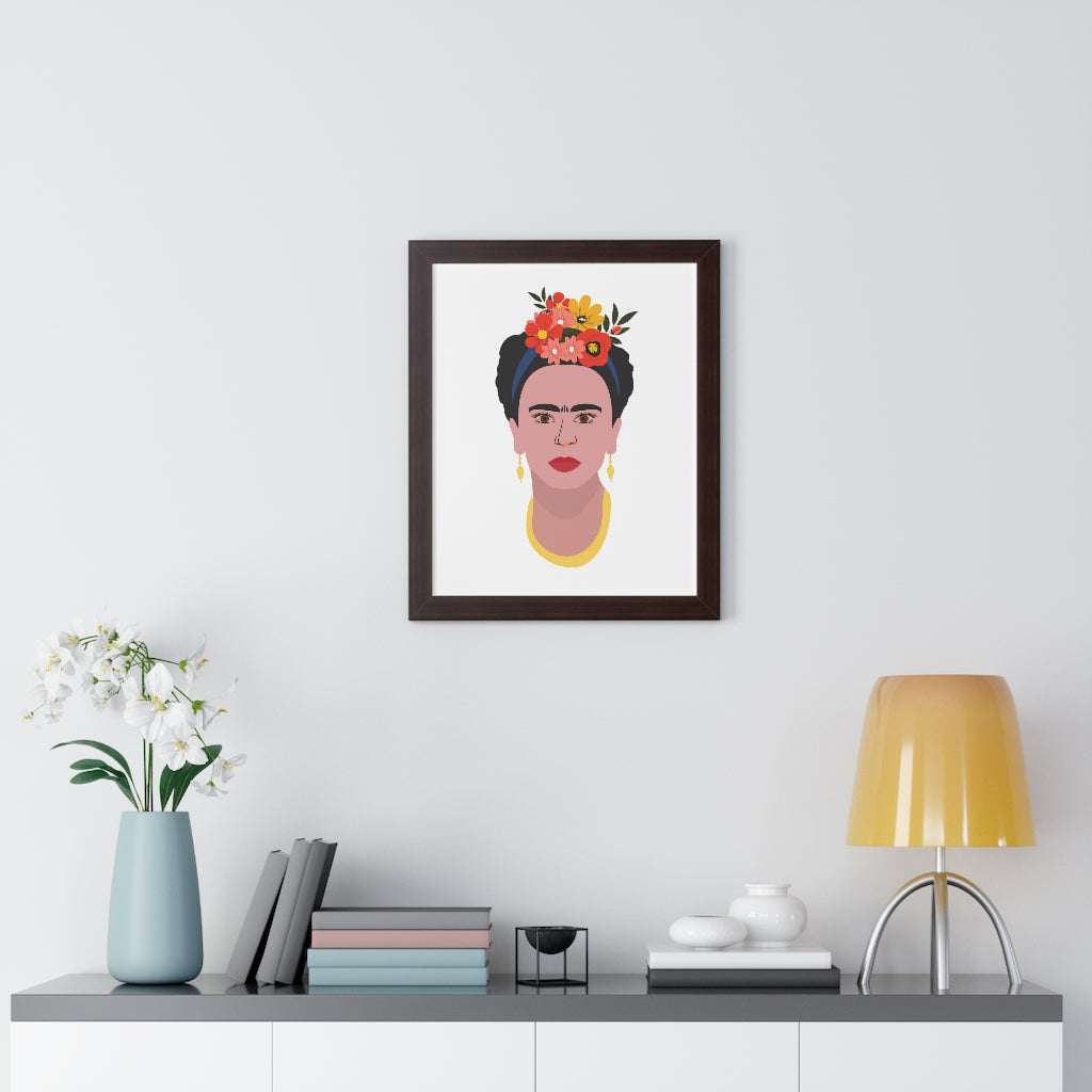 Bria Katherine Framed  Frida Kahlo Vertical Poster