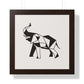 Bria Katherine Framed Horizontal Elephant Poster