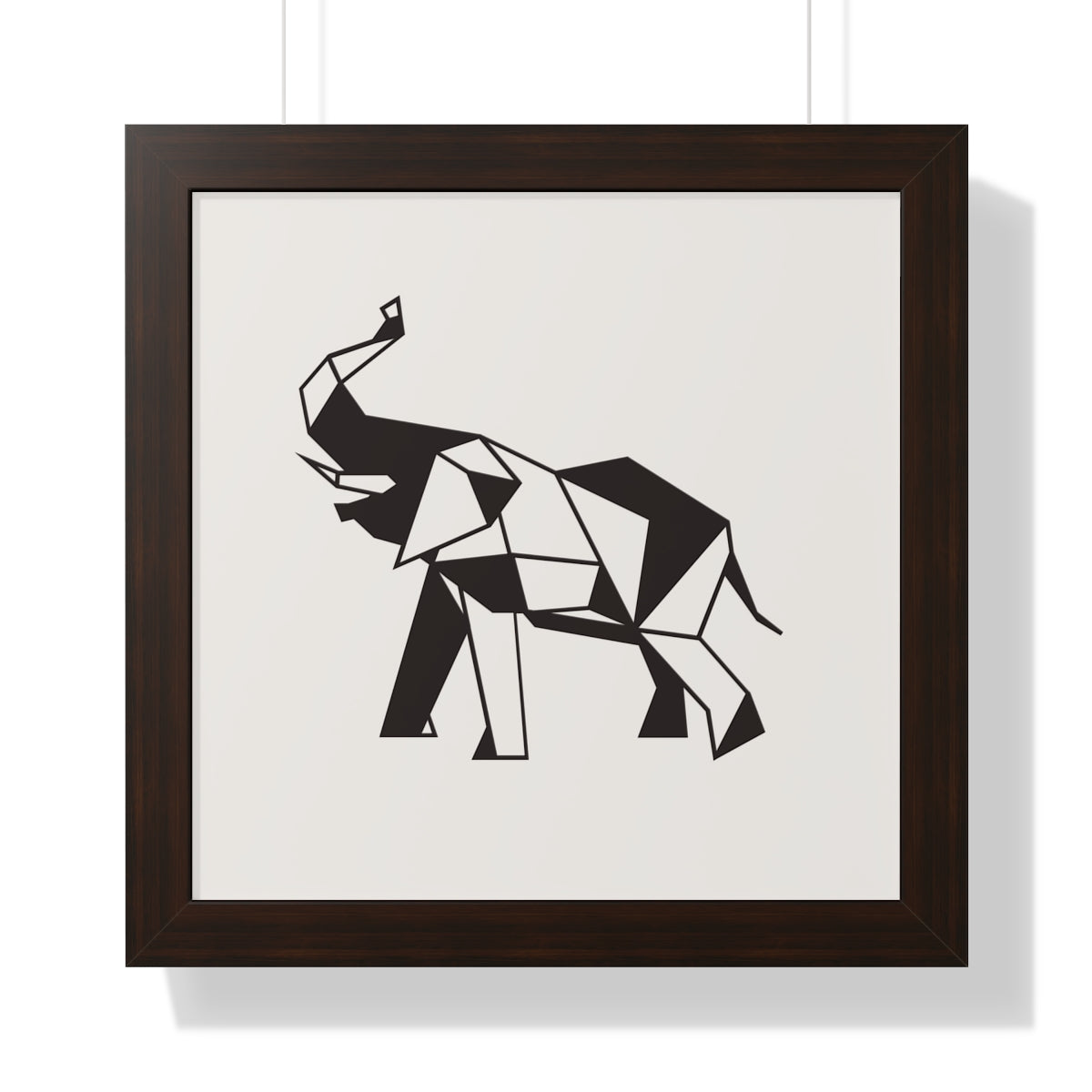 Bria Katherine Framed Horizontal Elephant Poster