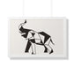 Bria Katherine Framed Horizontal Elephant Poster