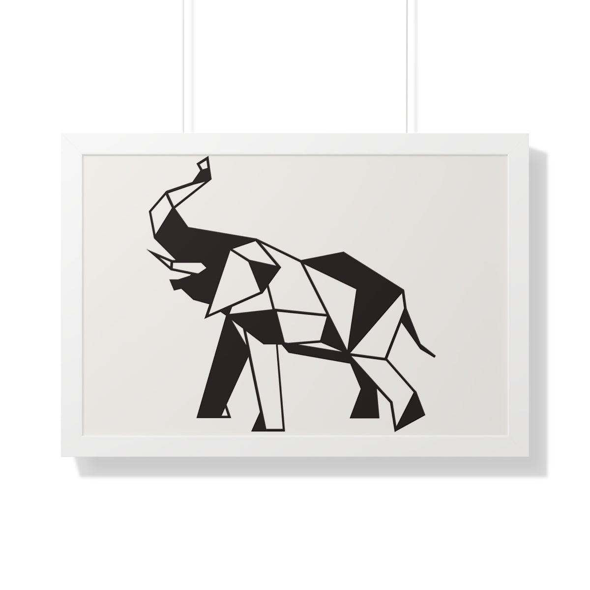 Bria Katherine Framed Horizontal Elephant Poster