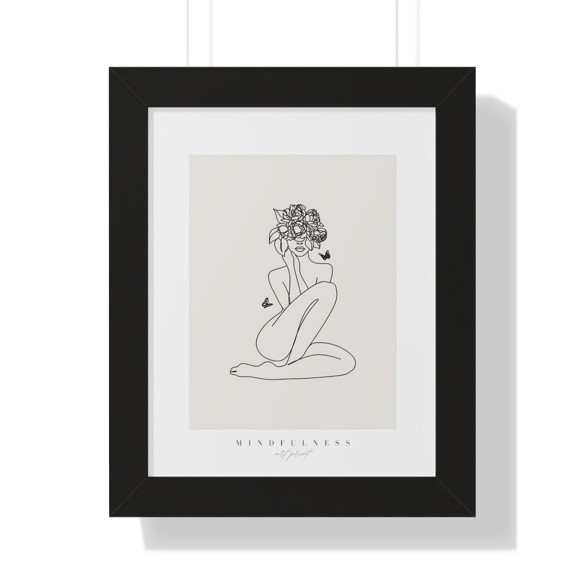 Bria Katherine  Mindfulness Framed Vertical Poster