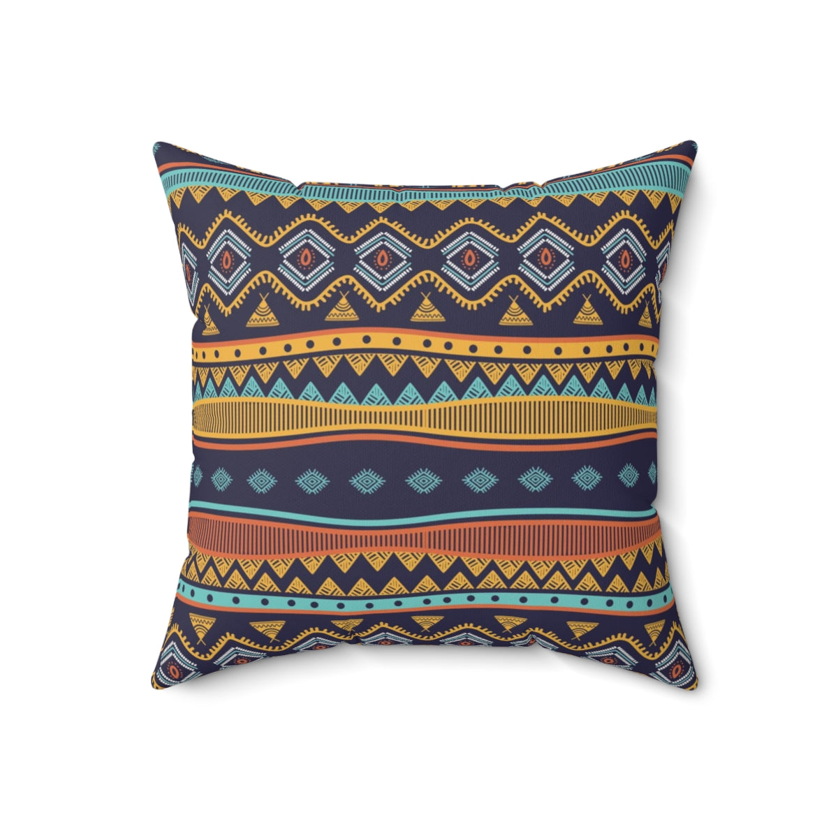 Bria Katherine Decorative Tribal Print Square Pillow