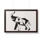 Bria Katherine Framed Horizontal Elephant Poster
