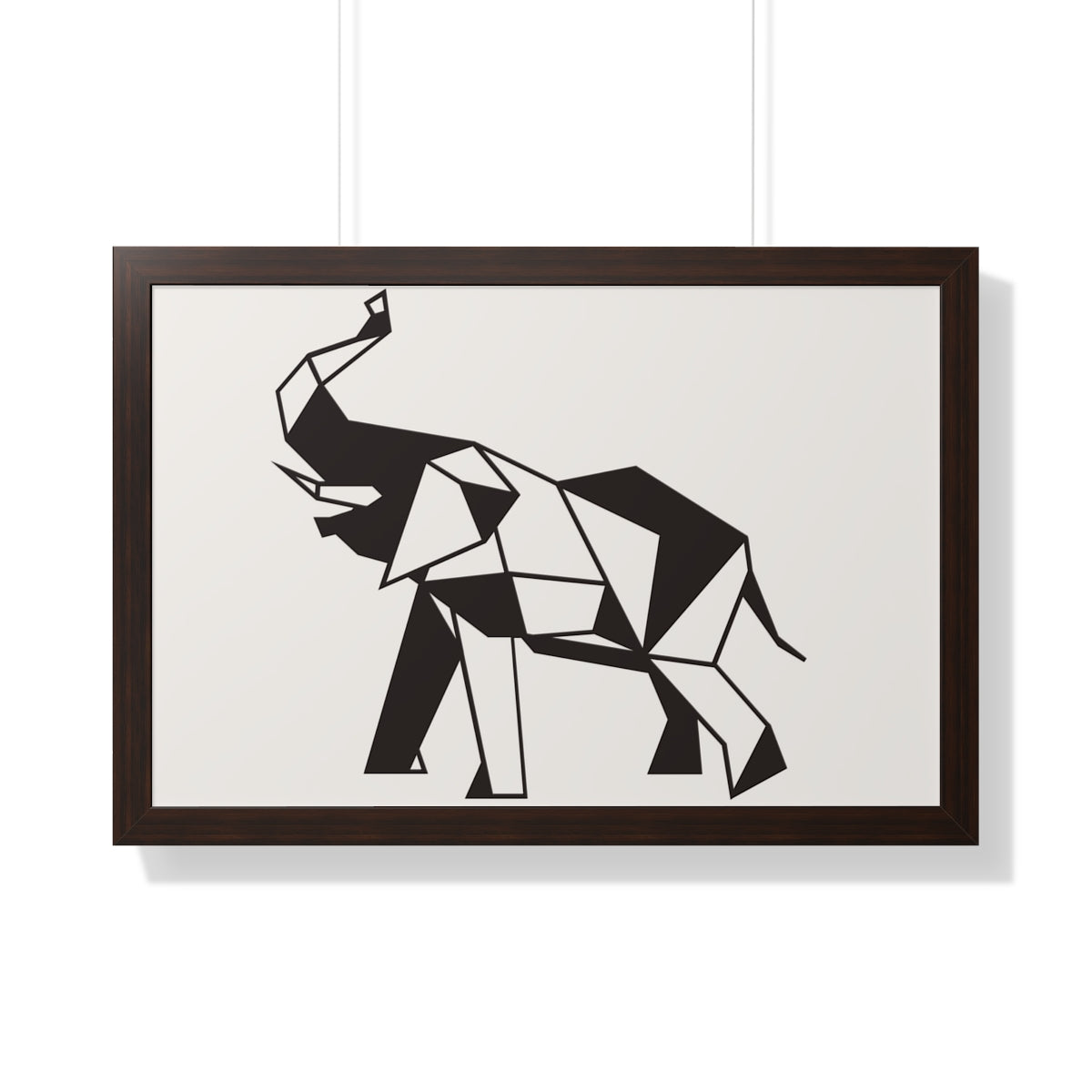 Bria Katherine Framed Horizontal Elephant Poster