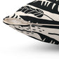 Bria Katherine Decorative Black & Tan Leaf Print Pillow