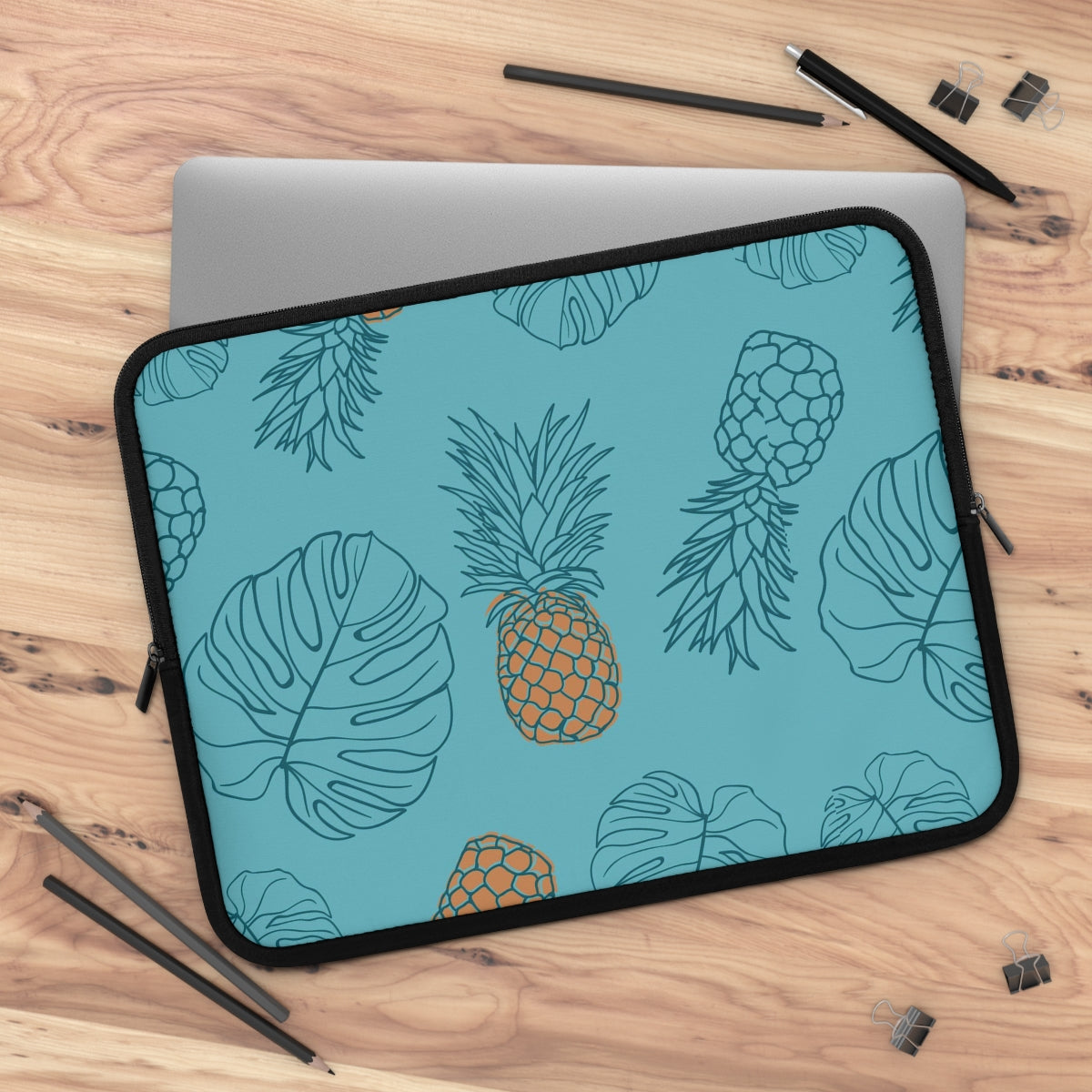 Bria Katherine Pineapple Print Laptop Sleeve