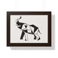 Bria Katherine Framed Horizontal Elephant Poster