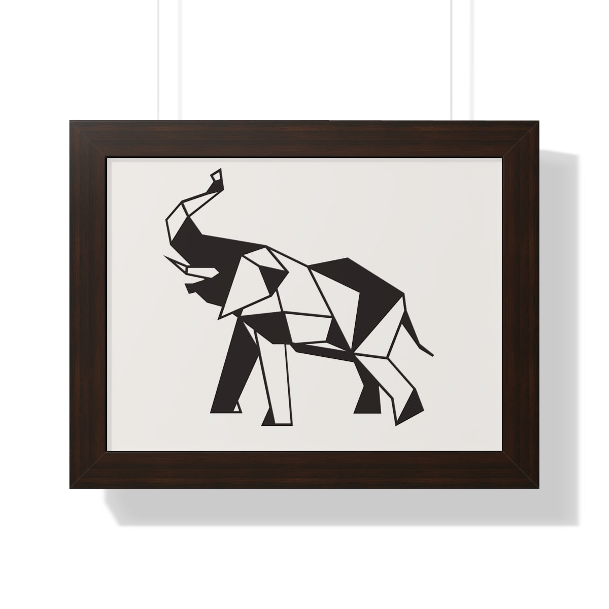 Bria Katherine Framed Horizontal Elephant Poster