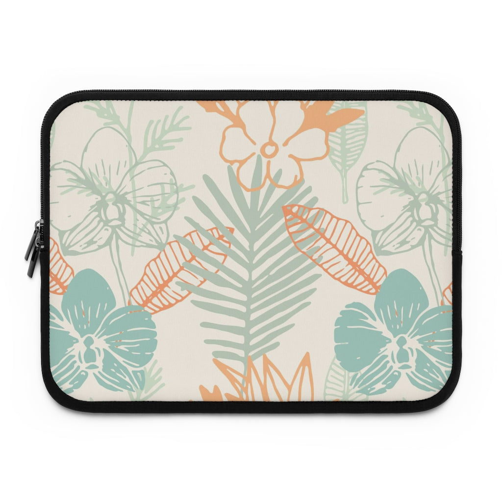 Bria Katherine Tropical Floral Print laptop and Tablet Sleeve