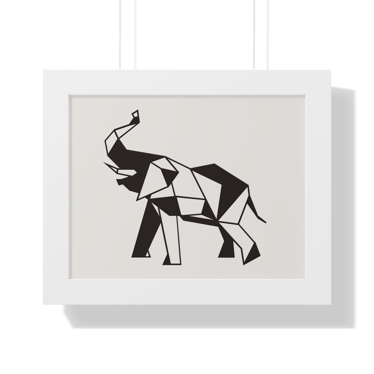 Bria Katherine Framed Horizontal Elephant Poster