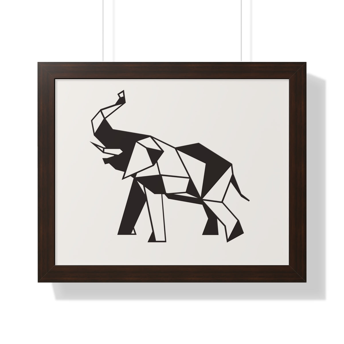 Bria Katherine Framed Horizontal Elephant Poster