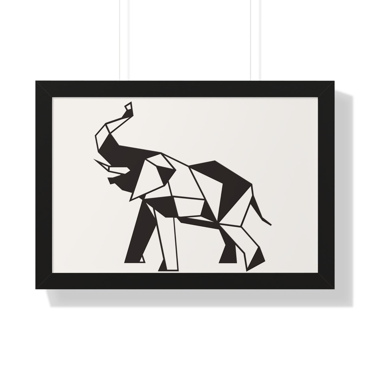 Bria Katherine Framed Horizontal Elephant Poster