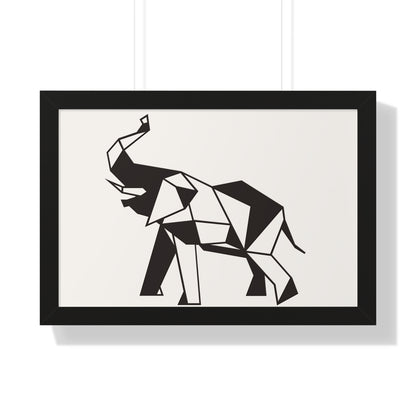 Bria Katherine Framed Horizontal Elephant Poster