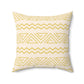 Bria Katherine Yellow Spun Polyester Square Pillow