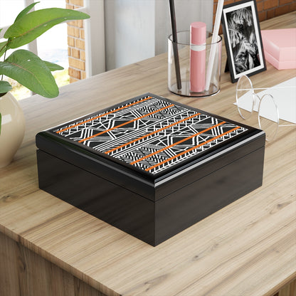 Bria Katherine Decorative Box, African Tile Insert