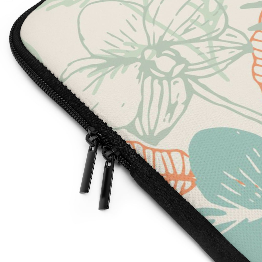 Bria Katherine Tropical Floral Print laptop and Tablet Sleeve